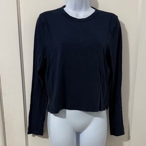 lululemon athletica Navy Blue Long Sleeve Women's Top
